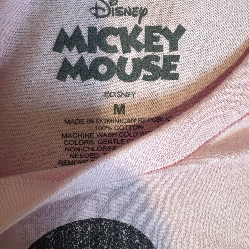 Disney Pink Mickey Mouse Oversized Graphic Tee NWOT - Picture 6 of 7
